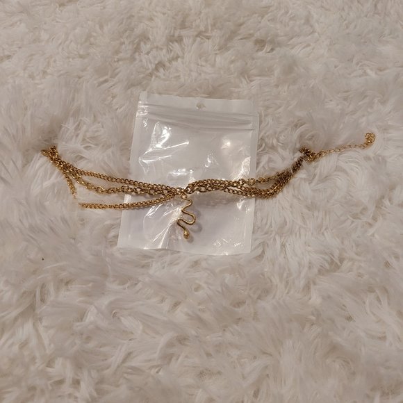 NEW! Gold snake Ankle bracelet - Picture 2 of 2